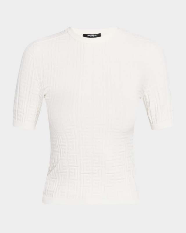 Monogram Knit Top